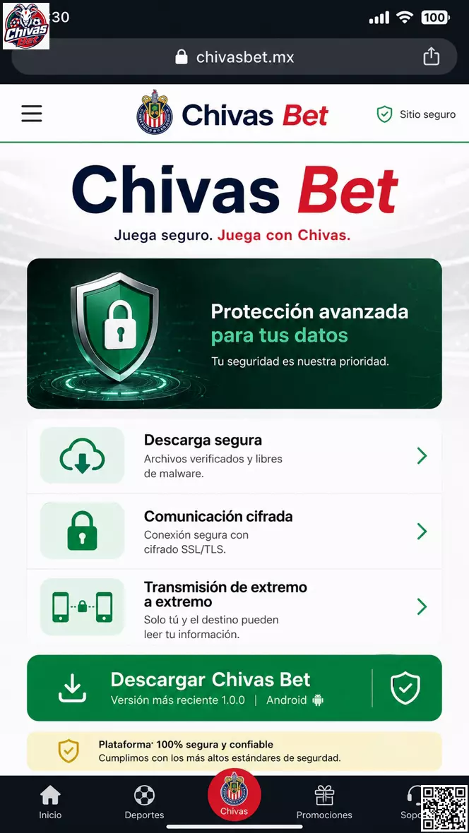 App Móvil Segura Chivas Bet